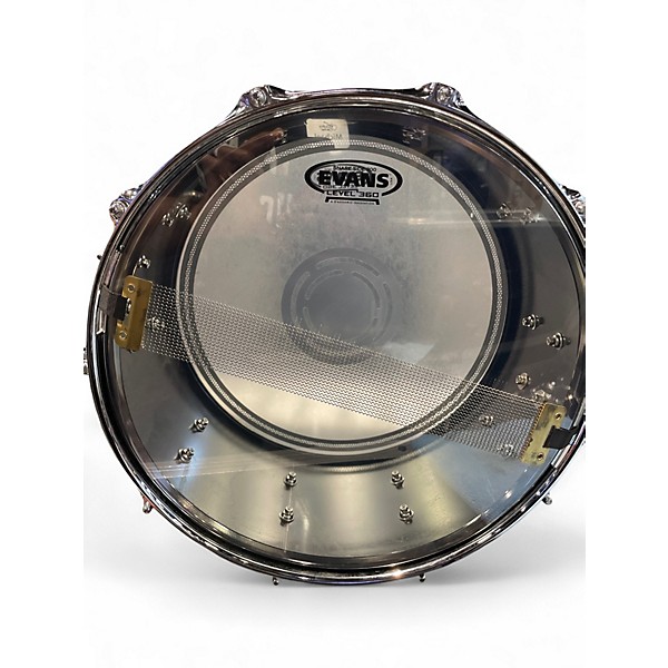 Used Gretsch Drums 6.5X14 Taylor Hawkins Designed Snare BLACK NICKELOVER STEEL Drum