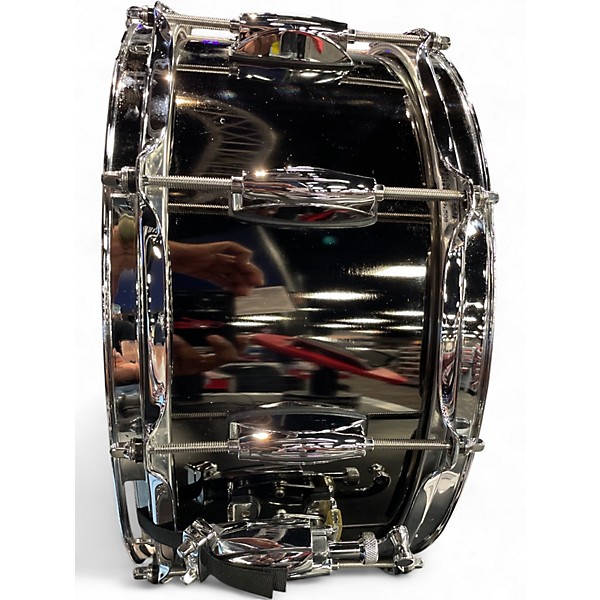 Used Gretsch Drums 6.5X14 Taylor Hawkins Designed Snare BLACK NICKELOVER STEEL Drum
