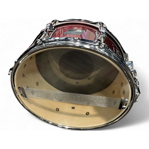Used Ludwig 14in Backbeat Snare RED SPARKLE Drum