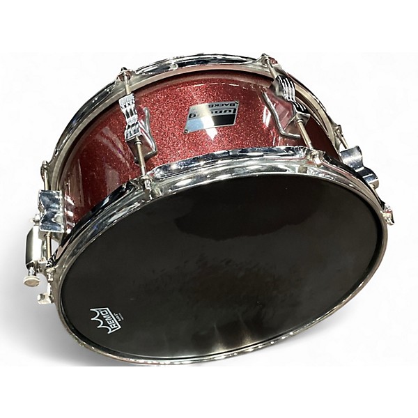 Used Ludwig 14in Backbeat Snare RED SPARKLE Drum