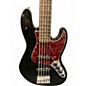 Used Fender Deluxe Active Jazz Bass V 5 String Black Electric Bass Guitar