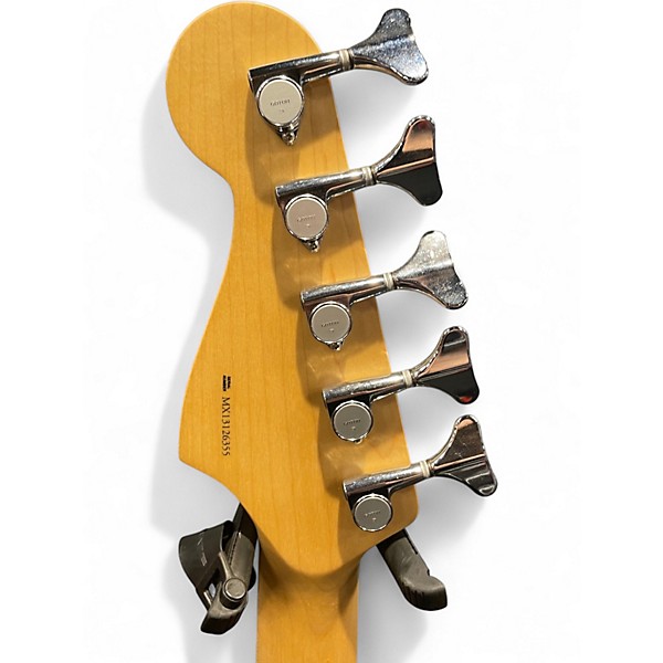 Used Fender Deluxe Active Jazz Bass V 5 String Black Electric Bass Guitar