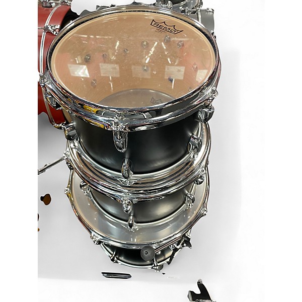 Used Yamaha 4 Piece Tour Custom Licorice Satin Drum Kit