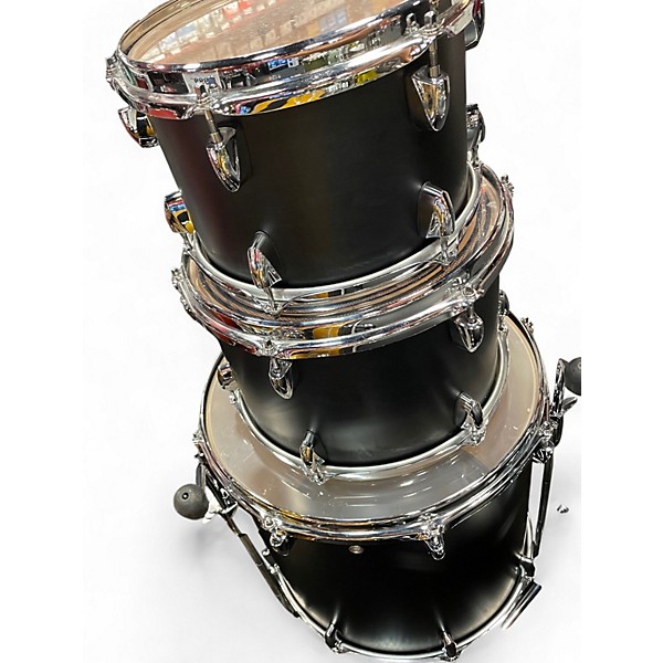 Used Yamaha 4 Piece Tour Custom Licorice Satin Drum Kit
