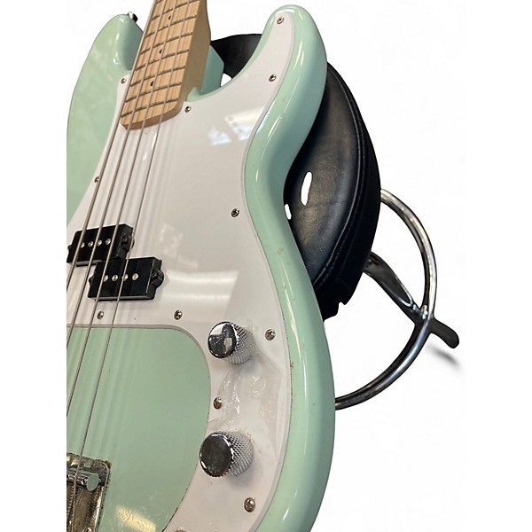 Used Squier Precision Bass Seafoam Green Electric Bass Guitar