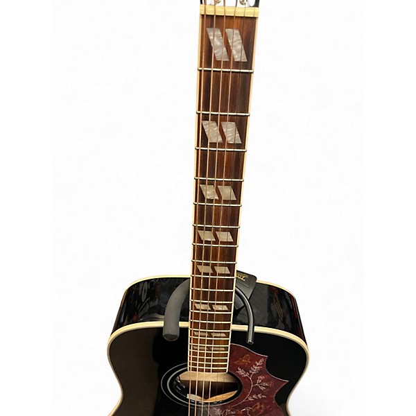 Used Epiphone Hummingbird Studio Black Acoustic Electric Guitar