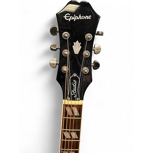 Used Epiphone Hummingbird Studio Black Acoustic Electric Guitar