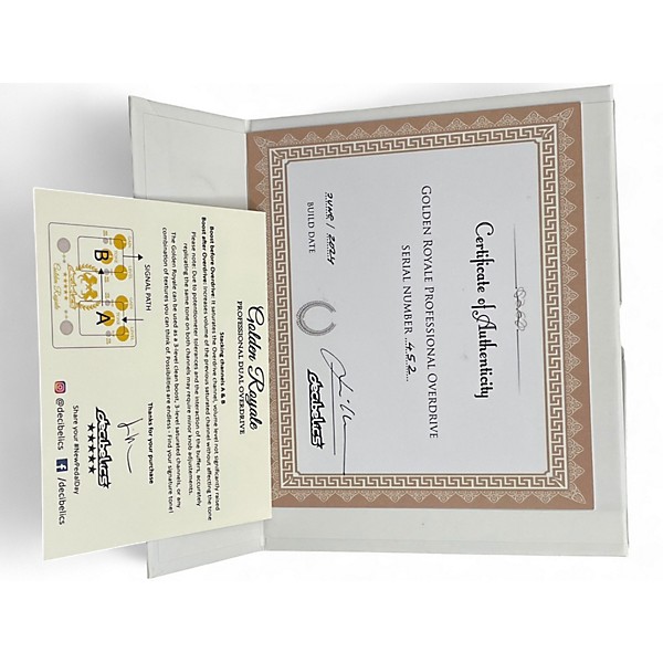 Used Decibelics golden horse Effect Pedal