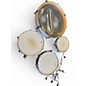 Used DW 4 Piece LOW PRO Pearl White Drum Kit thumbnail