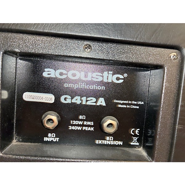 Used Acoustic G412A Guitar Cabinet