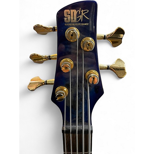 Used Ibanez Premium SR2605L Cerulean Blue Electric Bass Guitar