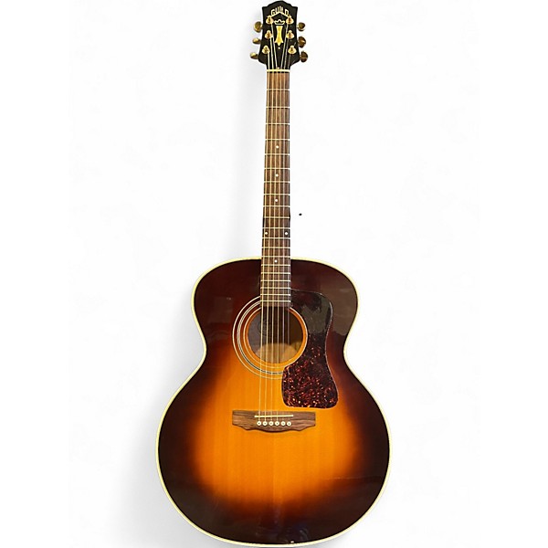 Vintage 1990s Guild JF-30 SB Sunburst Acoustic Guitar