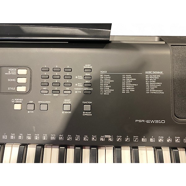 Used Yamaha PSREW310 Portable Keyboard