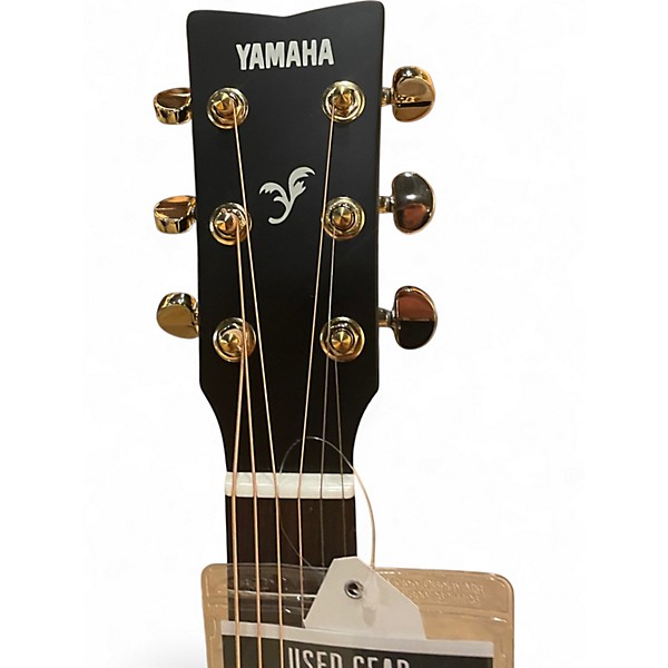 Used Yamaha FX335C Black Acoustic Electric Guitar