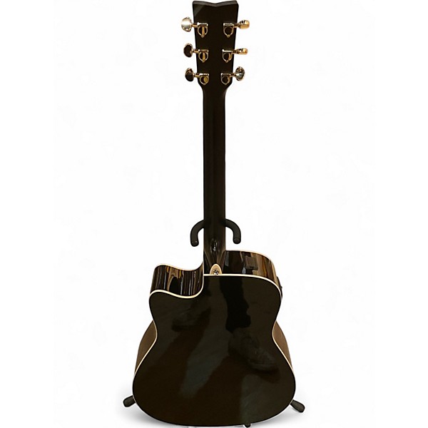 Used Yamaha FX335C Black Acoustic Electric Guitar