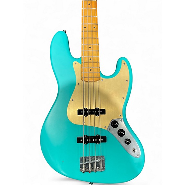 Used Squier 40TH ANNIVERSARY JAZZ BASS Seafoam Green Electric Bass Guitar