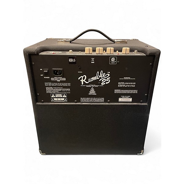 Used Fender Rumble 25 25W 1x8 Bass Combo Amp