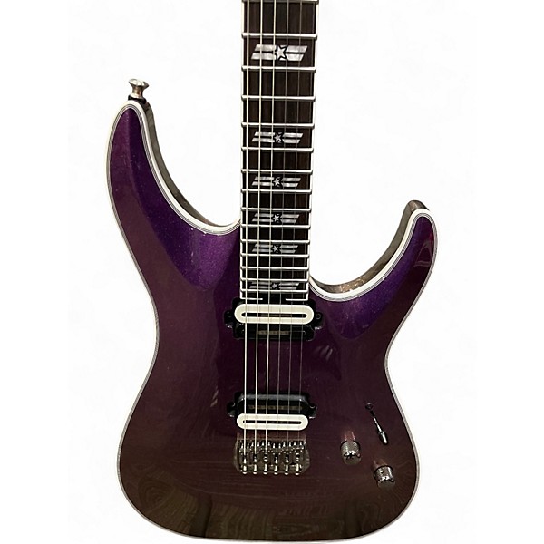 Used Schecter C-1 SLS Hollywood Edition Supernova Metallic Solid Body Electric Guitar