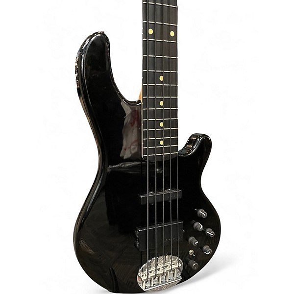 Used Lakland 55-02 Skyline Series 5 String Black Electric Bass Guitar