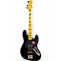 Used 2024 Squier Classic Vibe 70s Jazz Bass Black Electric Bass Guitar thumbnail
