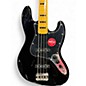 Used 2024 Squier Classic Vibe 70s Jazz Bass Black Electric Bass Guitar