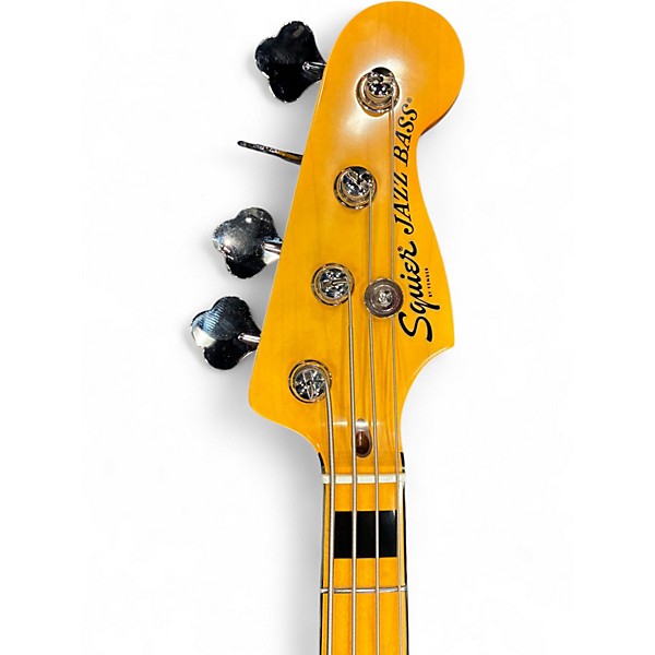 Used 2024 Squier Classic Vibe 70s Jazz Bass Black Electric Bass Guitar