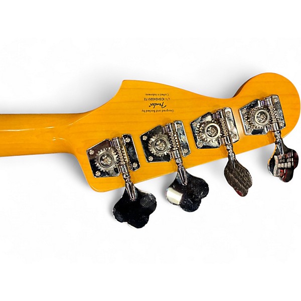 Used 2024 Squier Classic Vibe 70s Jazz Bass Black Electric Bass Guitar