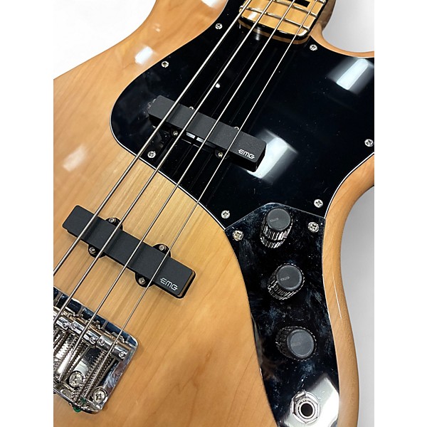 Used 2025 Squier Classic Vibe 70s Jazz Bass Natural Electric Bass Guitar