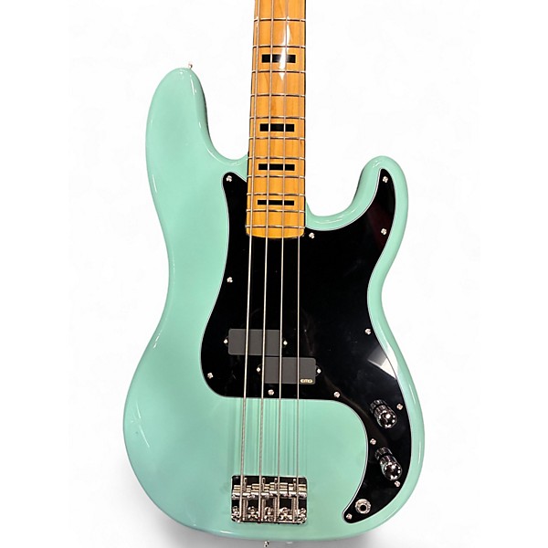 Used Squier FSR Classic Vibe 70's Precision Bass Surf Green Electric Bass Guitar