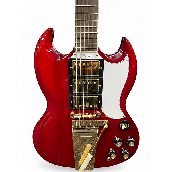 Used Epiphone Joe Bonamassa 1963 SG Custom 1 of 300 Dark Wine Red Solid Body Electric Guitar