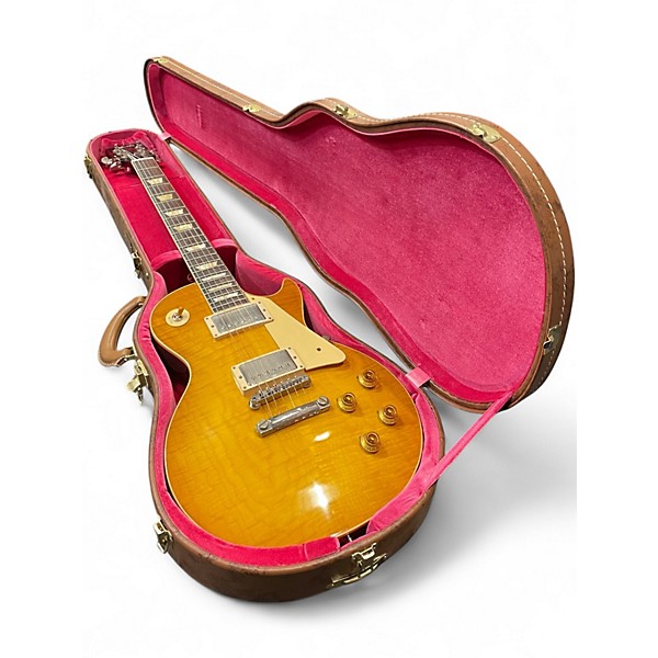 Used Gibson Custom Shop M2M 59 Les Paul Standard CC1 Vos NH Butterscotch Solid Body Electric Guitar