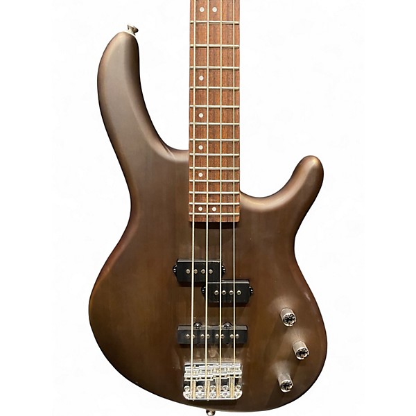 Used Cort Action PJ Open Pore Walnut Electric Bass Guitar