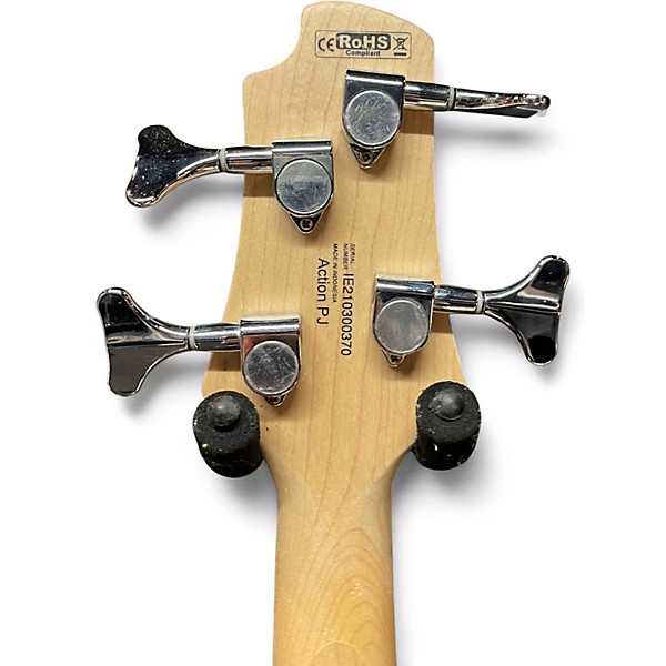 Used Cort Action PJ Open Pore Walnut Electric Bass Guitar