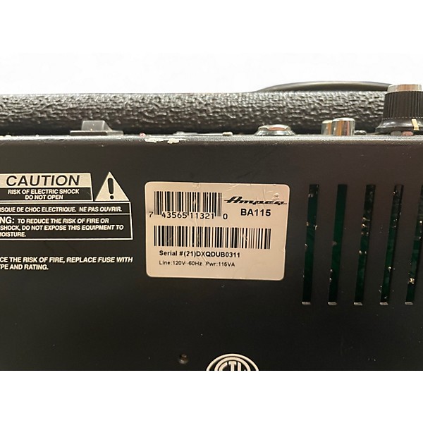 Used Ampeg BA115 100W 1x15 Bass Combo Amp
