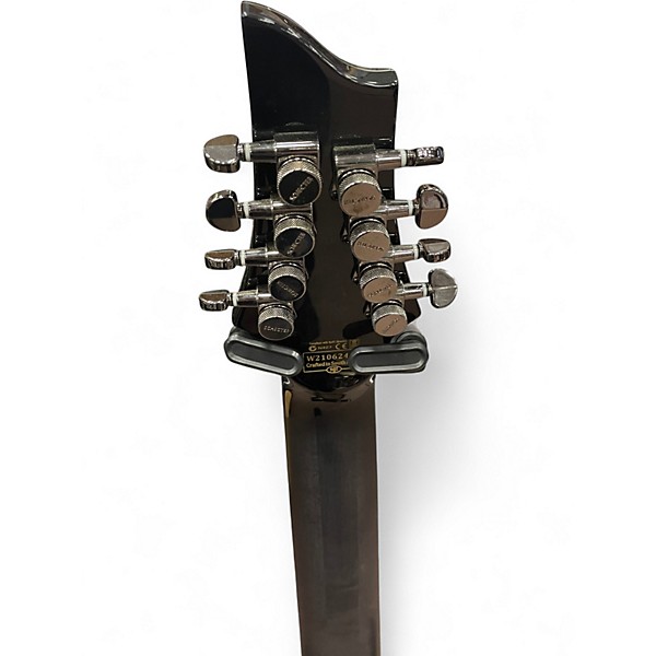 Used Schecter Guitar Research Hellraiser Hybrid C-8 Trans Black Solid Body Electric Guitar