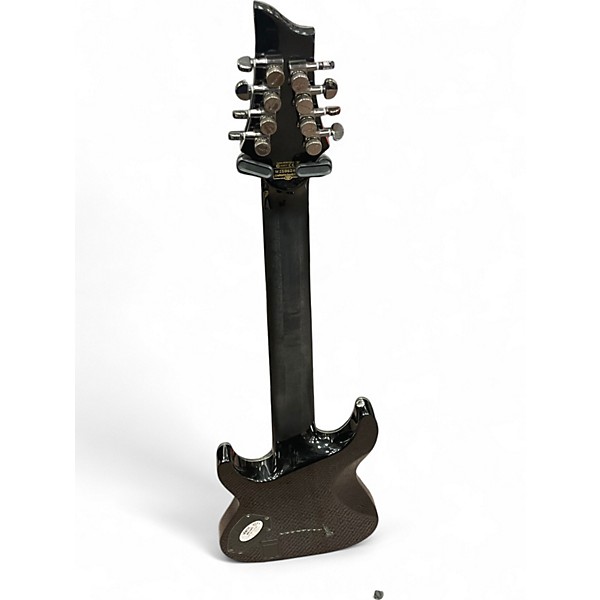 Used Schecter Guitar Research Hellraiser Hybrid C-8 Trans Black Solid Body Electric Guitar