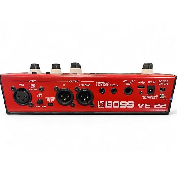 Used BOSS VE22 Vocal Performer Effect Pedal Package
