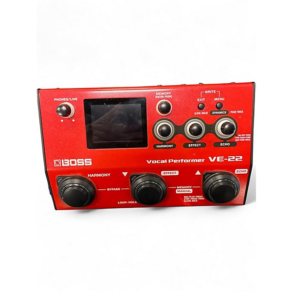Used BOSS VE22 Vocal Performer Effect Pedal Package