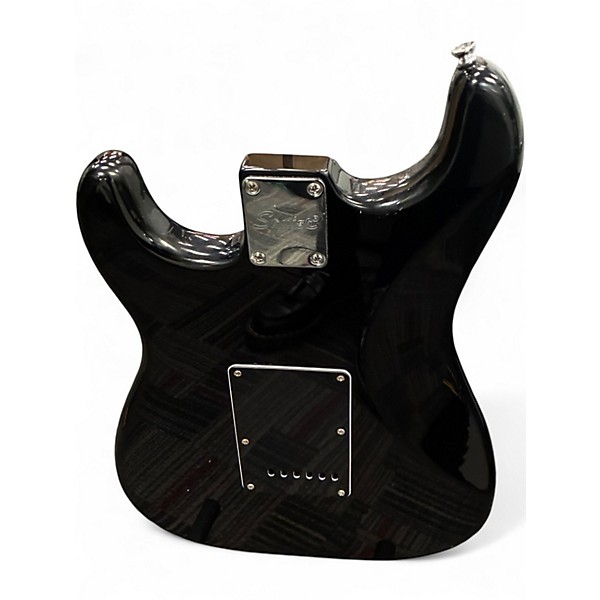 Used Squier Standard Stratocaster Black Solid Body Electric Guitar