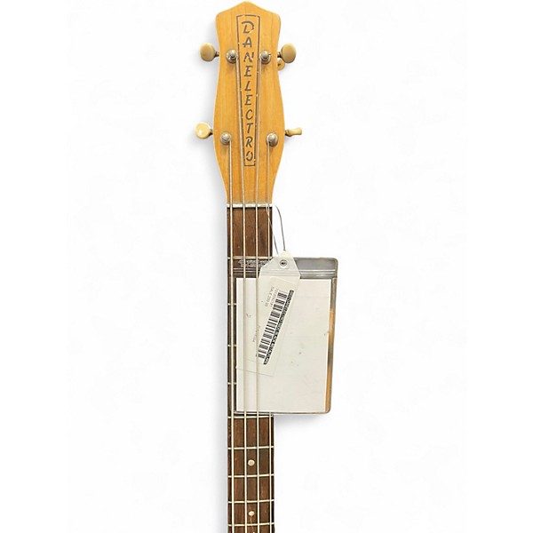 Used Danelectro 59DC Black Metalflake Electric Bass Guitar