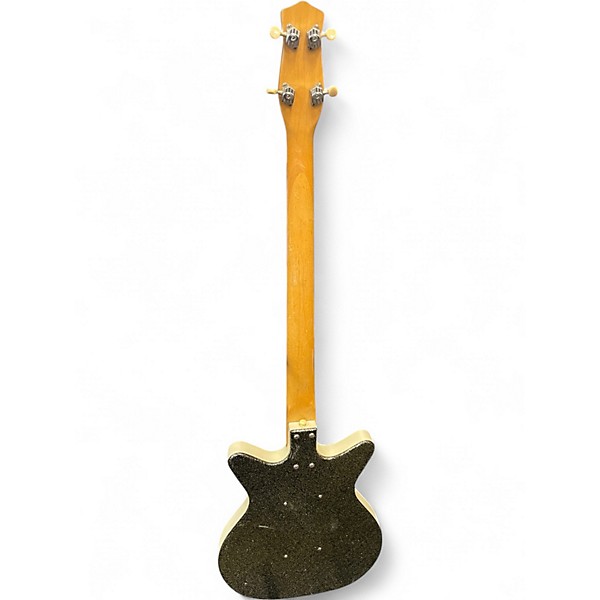 Used Danelectro 59DC Black Metalflake Electric Bass Guitar