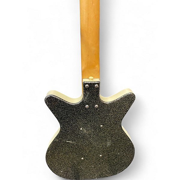 Used Danelectro 59DC Black Metalflake Electric Bass Guitar