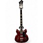 Used Hagstrom VIKING TRANSPARENT Red Hollow Body Electric Guitar