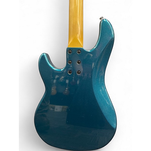 Used G&L Tribute LB100 Emerald Blue Metallic Electric Bass Guitar