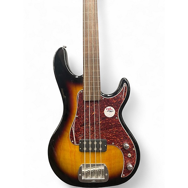 Used G&L Kiloton Fretless Sunburst Electric Bass Guitar