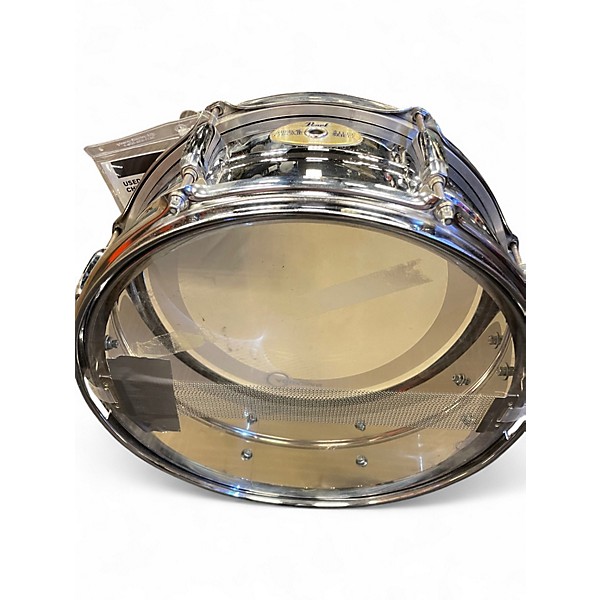 Used Pearl 14X5.5 Steel Shell Mirror Chrome Drum