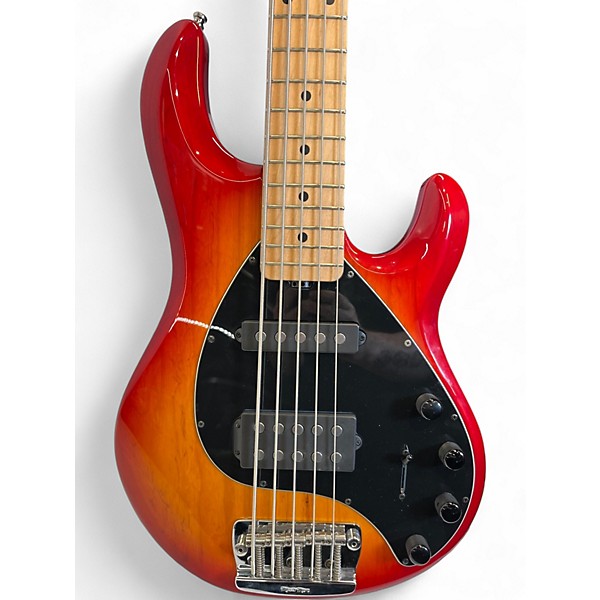 Used Ernie Ball Music Man Stingray 5 String 2 Color Sunburst Electric Bass Guitar