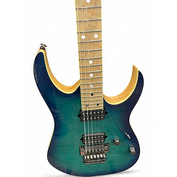 Used Ibanez Prestige RG-652_AHM NEBULA GREEN Solid Body Electric Guitar