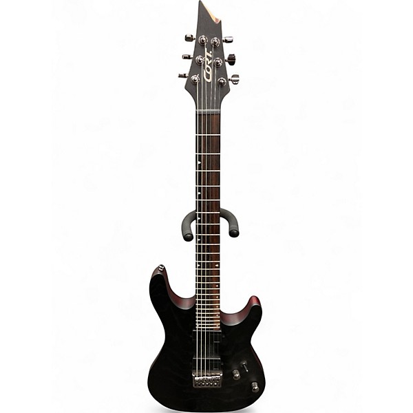 Used Cort KX500 ETCHED Black Solid Body Electric Guitar
