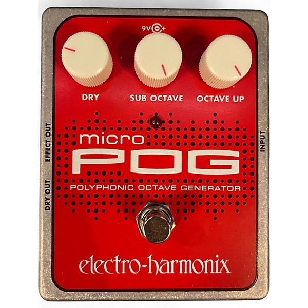 Used Electro-Harmonix Micro Pog Polyphonic Octave Generator Effect Pedal